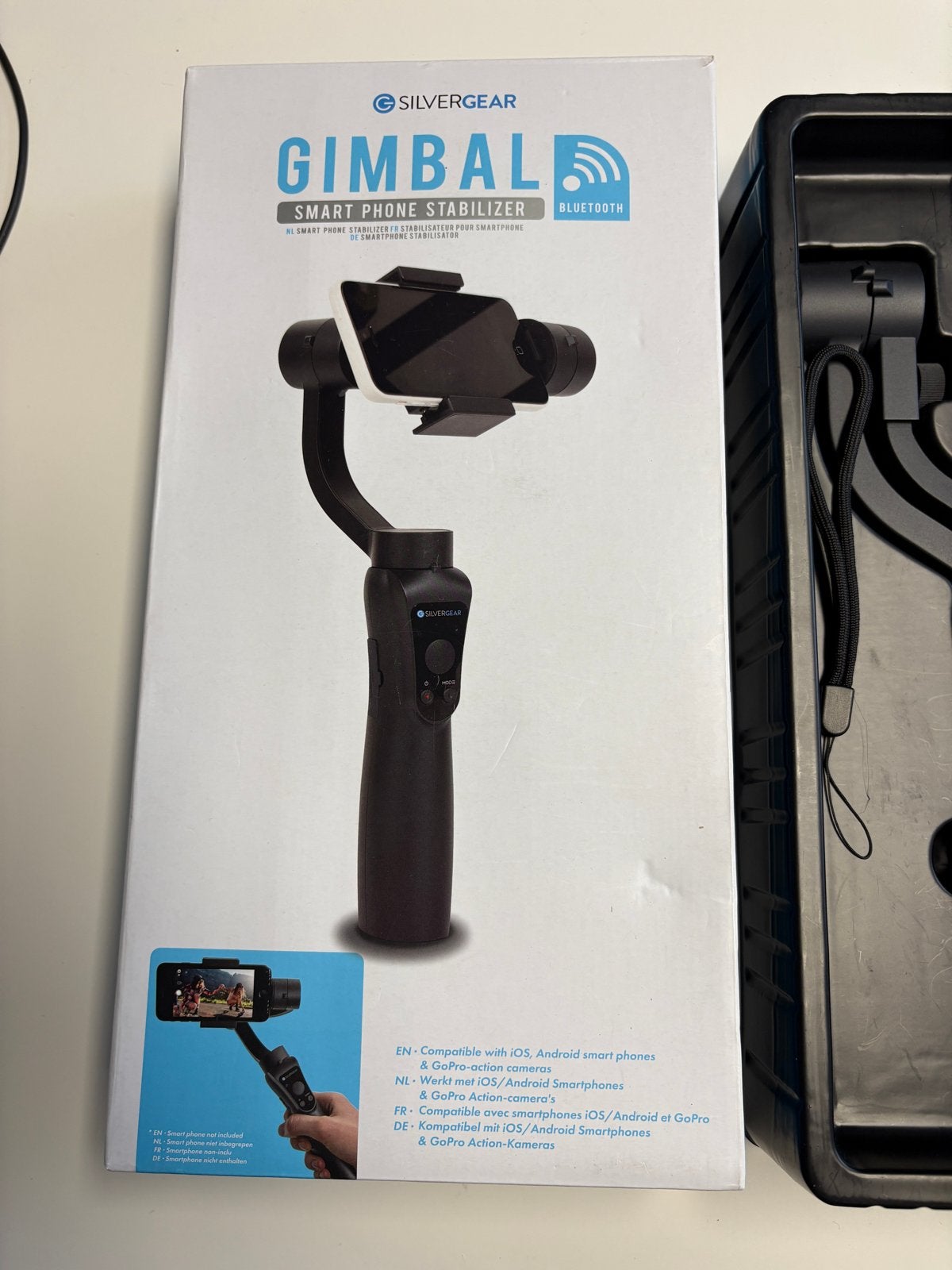 Silvergear Gimbal Smart Phone Stabilizer Bluetooth - Nieuwst, Ophalen of Verzenden, Zo goed als nieuw