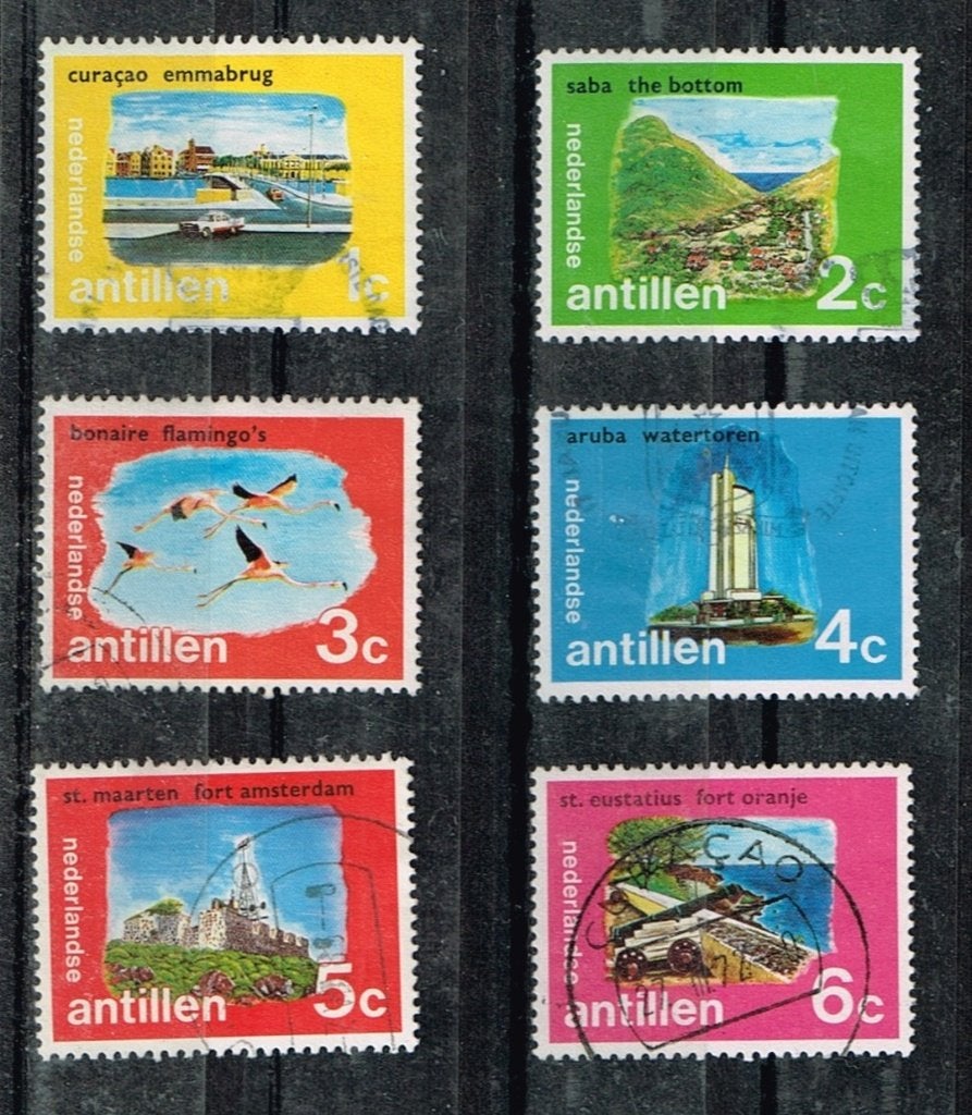 Postzegels uit de Ned. Antillen - K 5610 - toerisme, Verzenden, Gestempeld