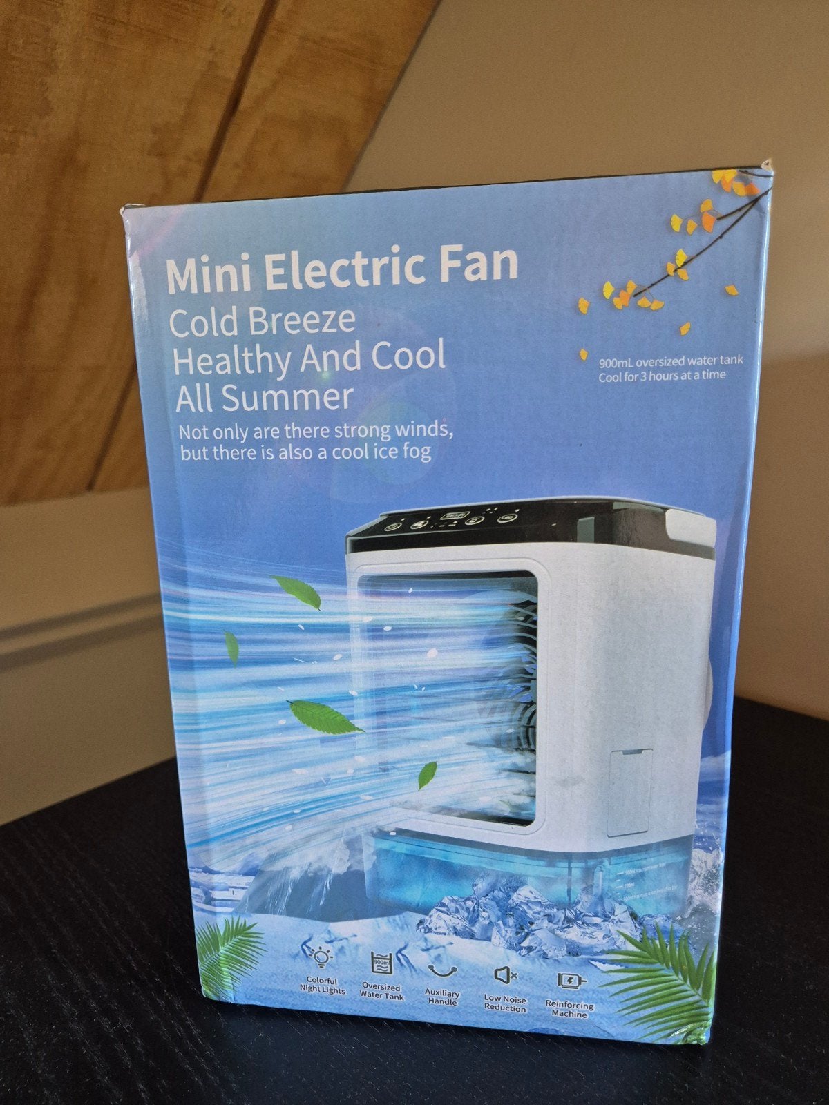 Mini Elektrische Ventilator Airco Bries IJsmist met LED, Witgoed en Apparatuur, Tafel- of Grondventilator, Minder dan 60 m³, 3 snelheden of meer