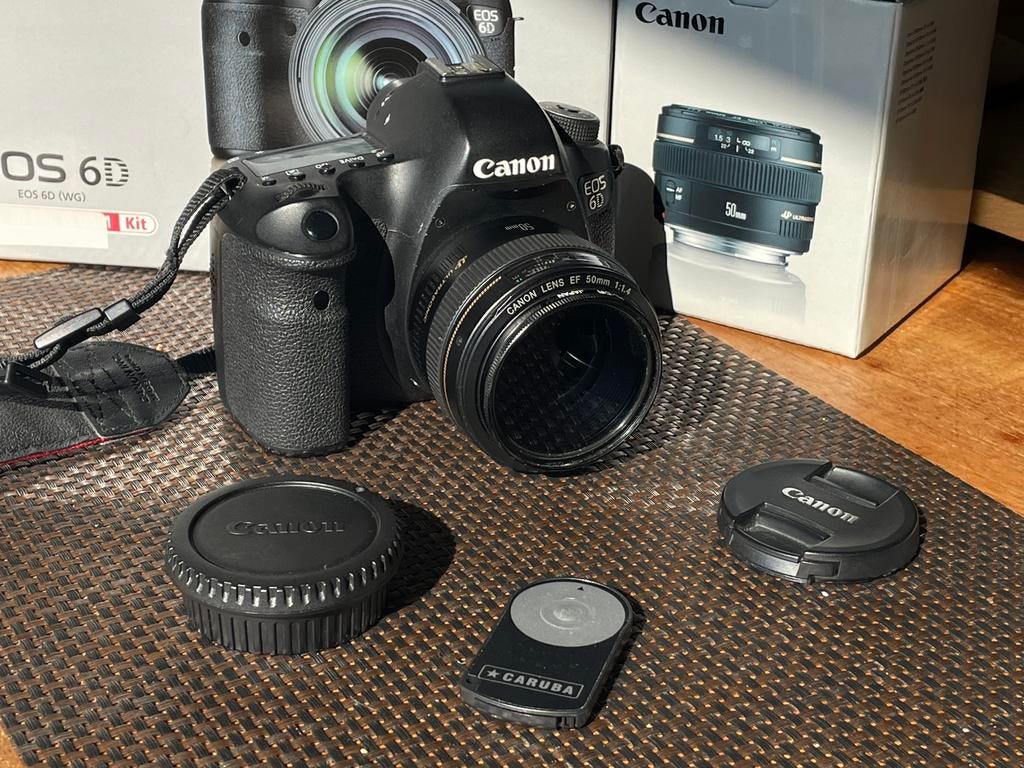 Canon 6D Mark I + EF 50mm F1.4, Audio, Tv en Foto, Fotocamera's Digitaal, Spiegelreflex, Canon, Ophalen of Verzenden, Zo goed als nieuw