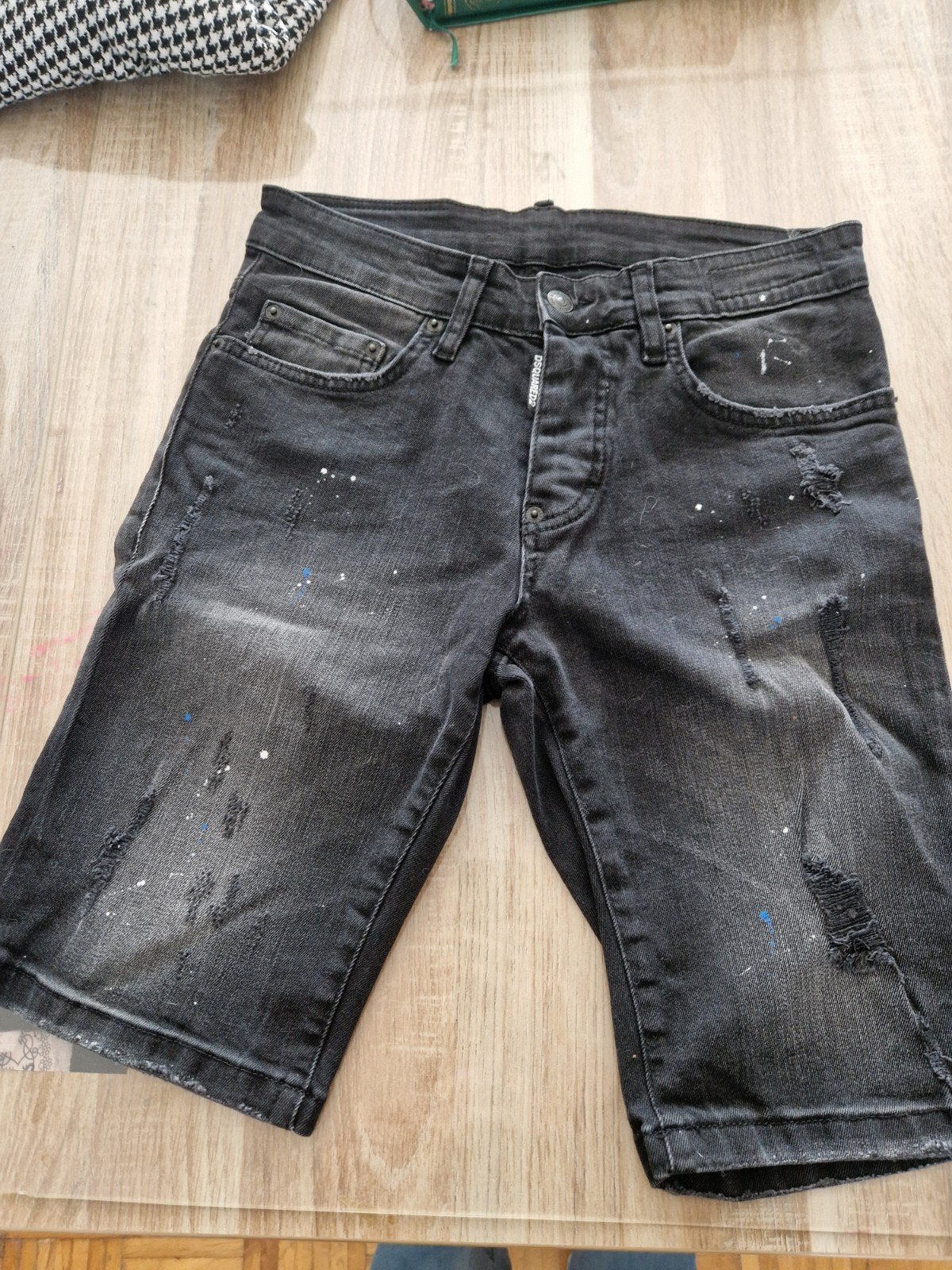Dsquared2 Zwarte Korte Spijkerbroek Maat S, Kleding | Dames, Kort, Zwart, Ophalen of Verzenden, Dsquared2