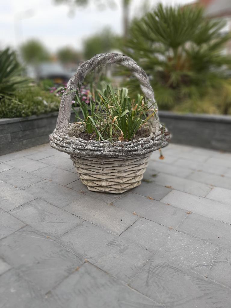 bloemenmand steen, Tuin en Terras, Ophalen, Steen, Gebruikt, Minder dan 30 cm