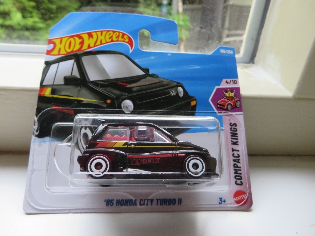 Hotwheels Honda City (Jazz) Turbo II 1985 Zwart, Ophalen of Verzenden, Nieuw, Auto