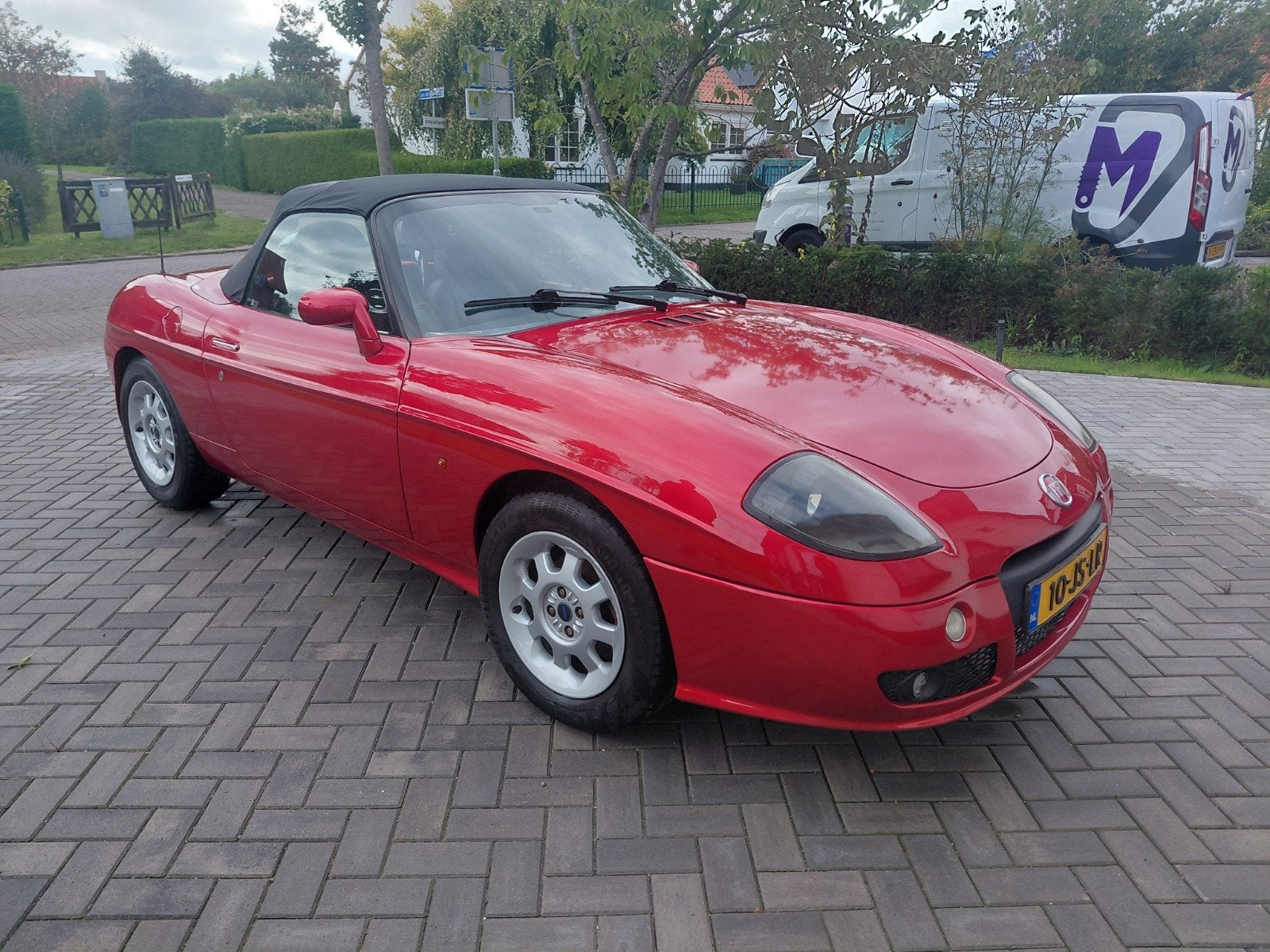 Fiat Barchetta 183 1996 Rood, Auto's, Elektrische ramen, 450 kg, 40 €/maand, Zwart