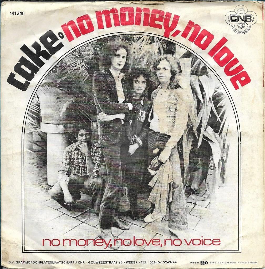 Cake - No money, no love, Cd's en Dvd's, Vinyl Singles, 7 inch, Single, Ophalen of Verzenden, Zo goed als nieuw