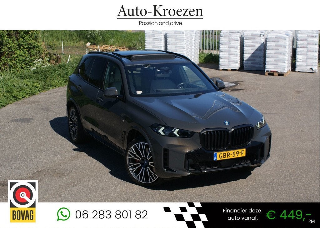 BMW X5 XDrive50e | M Pakket | Pano | Org NL | Trekhaak | Luc, Gebruikt, 2395 kg, Bedrijf, Vierwielaandrijving