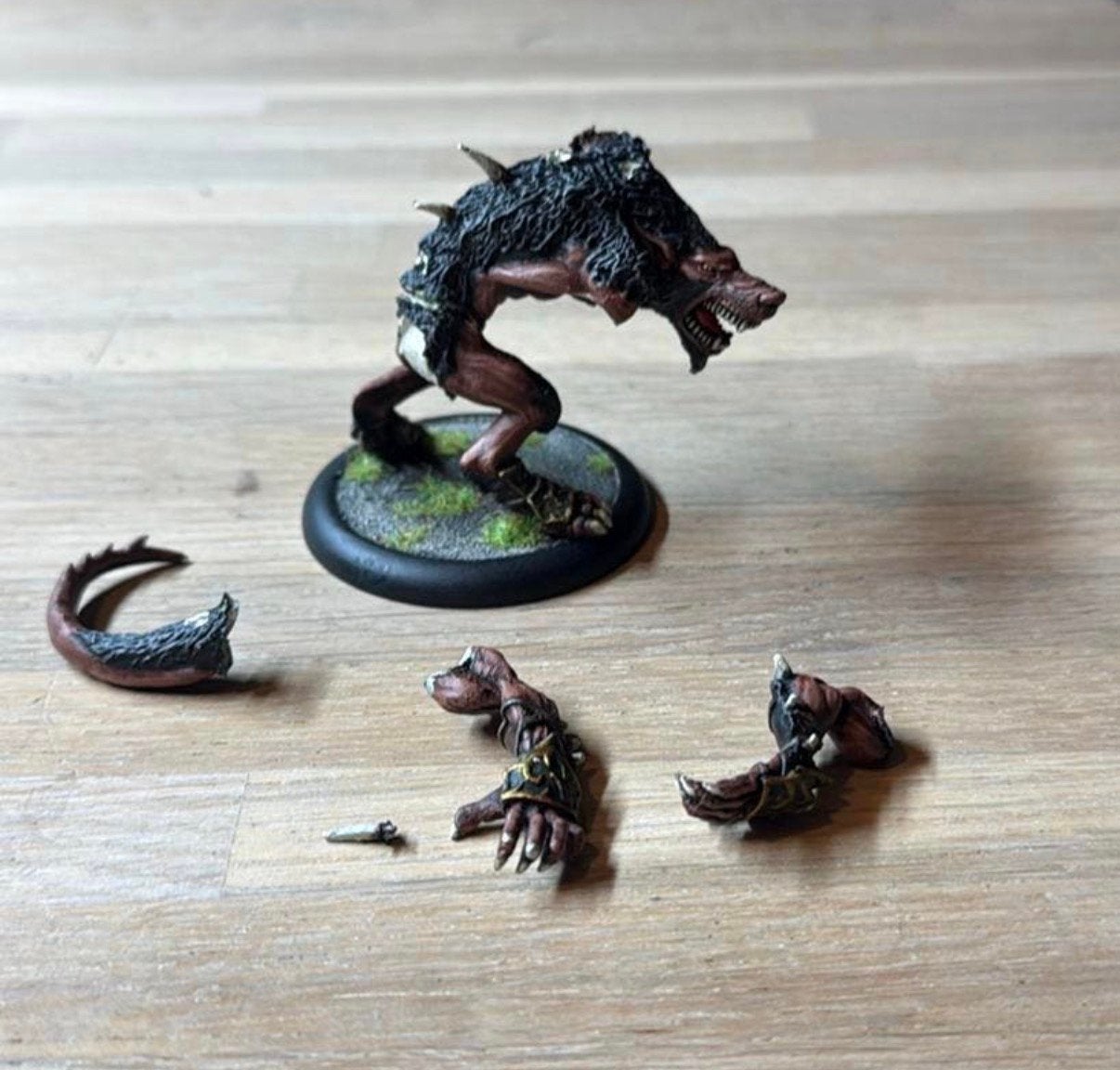 Privateer press Circle Orboros - Feral Warpwolf (metal), Ophalen of Verzenden, Zo goed als nieuw