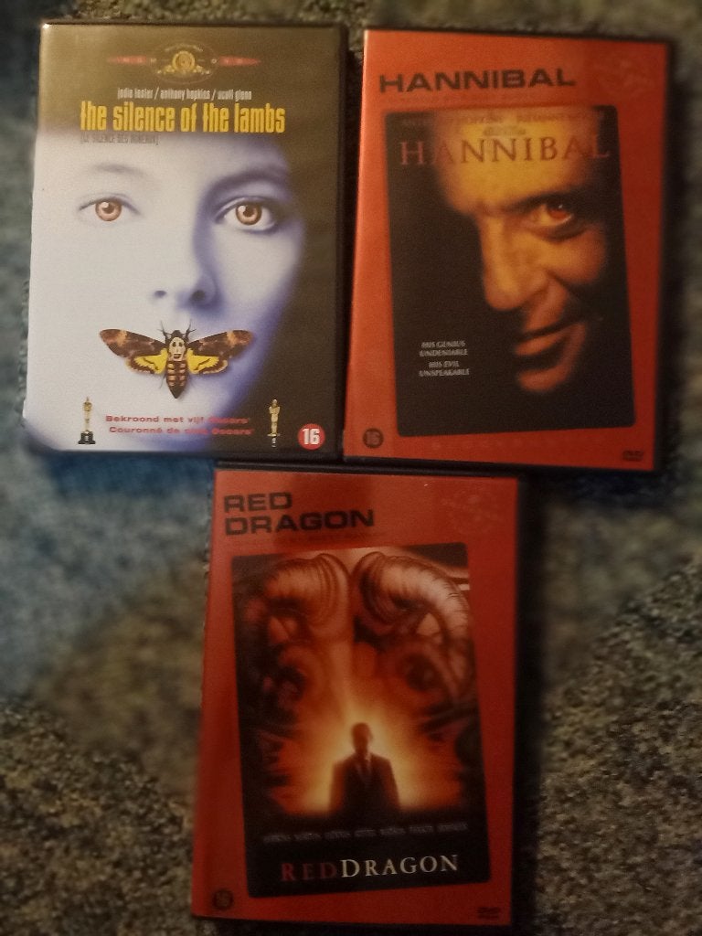 The Hannibal Lector Trilogie, Anthony Hopkins vanaf ..., Vanaf 16 jaar, Nederlands, Actiethriller, Ophalen of Verzenden