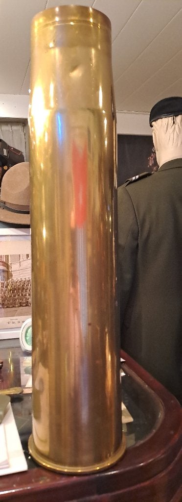 Grote koperen huls - 60cm hoog, 5cm diameter, Ophalen of Verzenden, Overige soorten, Overige gebieden, Hulzen of Bodemvondsten
