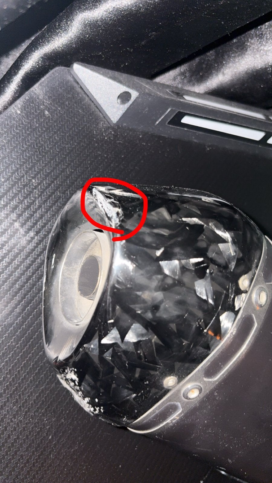 Akrapovic uitlaat forged carbon voor Zip/Vespa (zonder bocht, Ophalen, Gebruikt, Uitlaat, Vespa