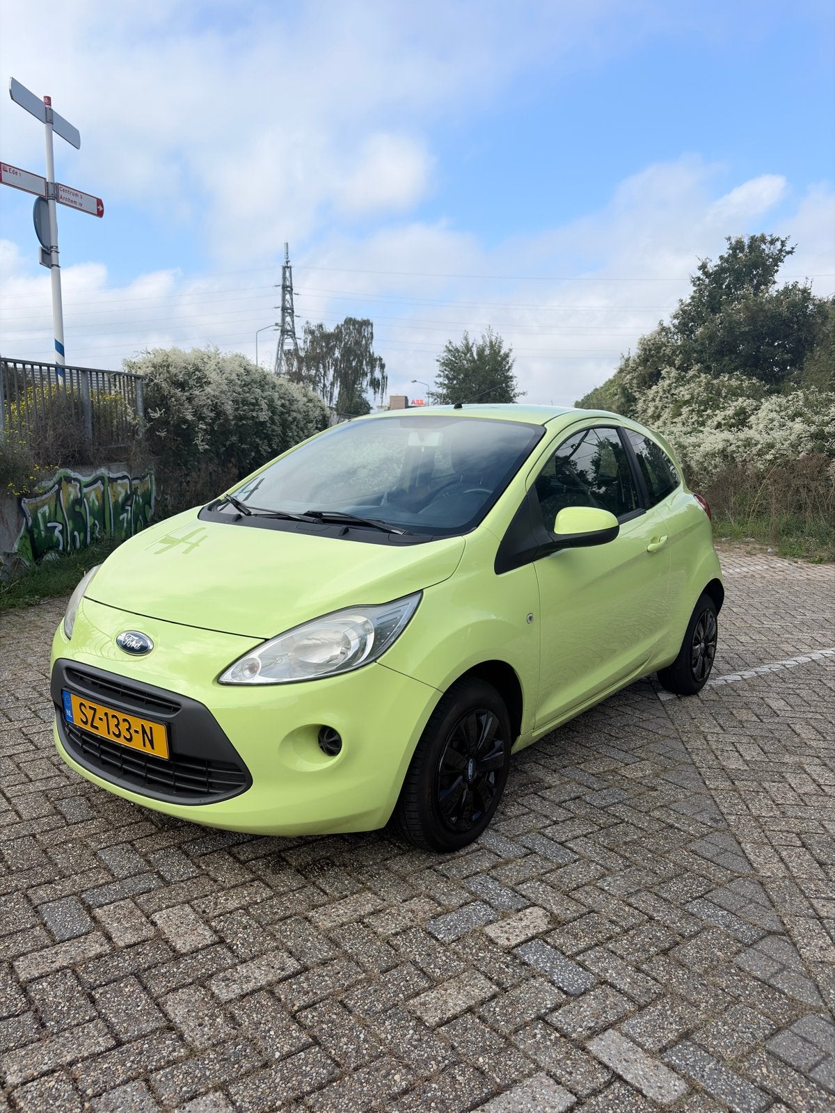 Ford Ka 1.2 51KW 2009 Groen, Auto's, Voorwielaandrijving, Stof, 1242 cc, 4 cilinders