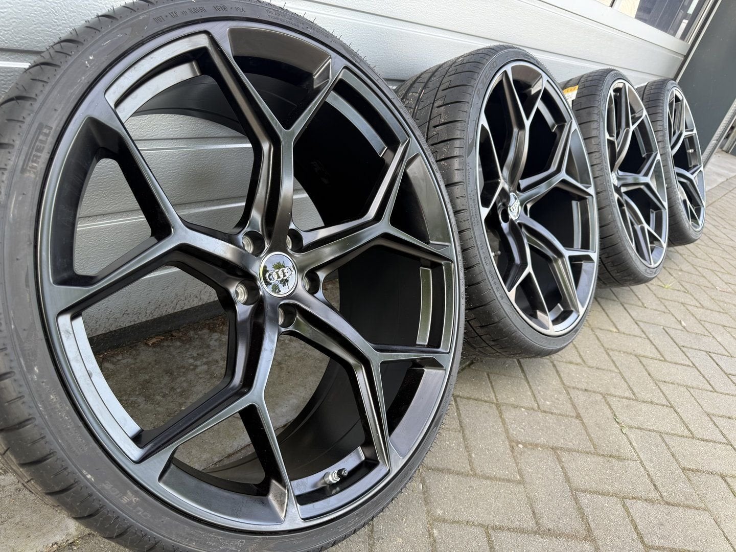 22 " Audi RS6 C7 RS7 C7 A8 S8 D4 velgen Pirelli zomerbanden, Auto-onderdelen, -, 285 mm, -, Banden en Velgen