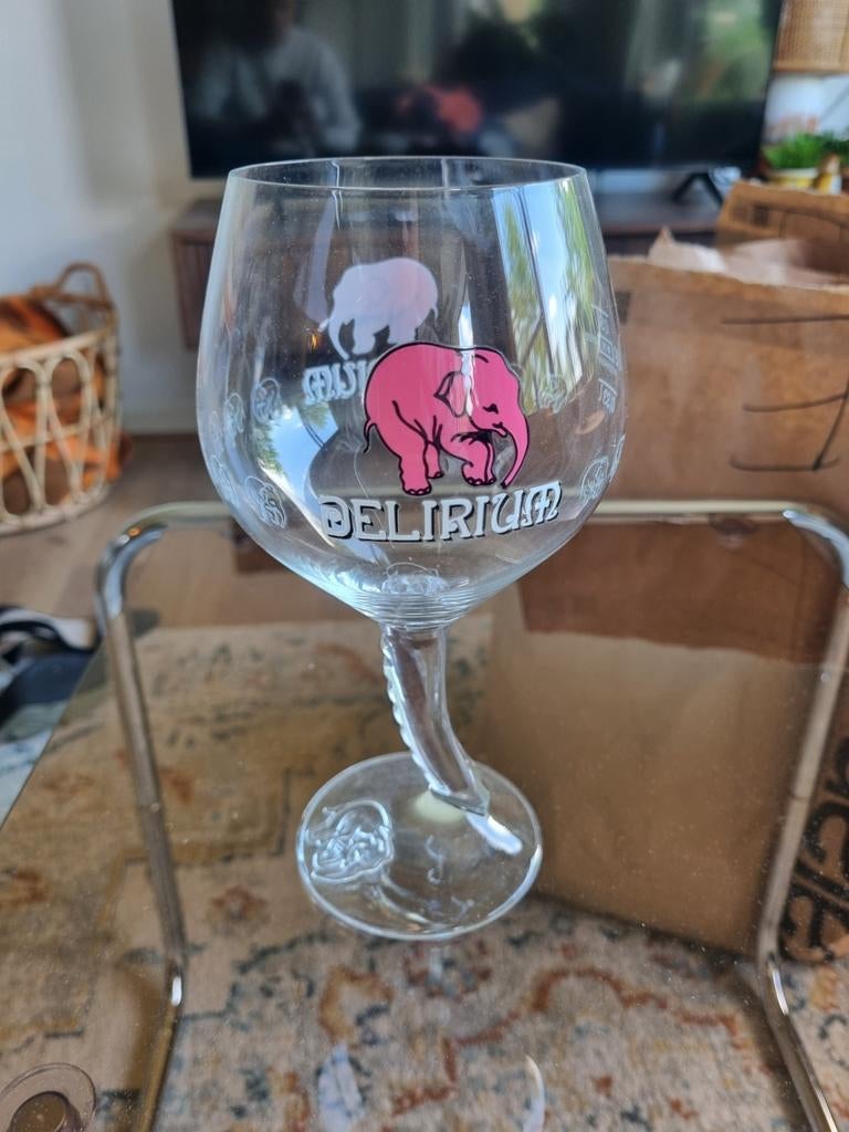 Delirium bierglas, Ophalen of Verzenden, Zo goed als nieuw, Glas of Glazen, Overige merken