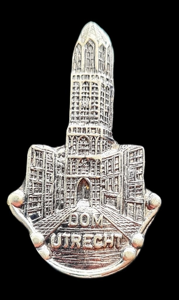 Dom Utrecht speld- zilverkleur, Verzamelen, Speldjes, Pins en Buttons, Verzenden, Nieuw, Stad of Land, Speldje of Pin