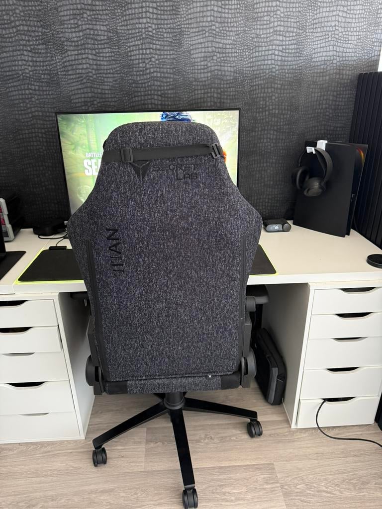 Secretlab TITAN 2020 Regular size SoftWeave Gaming, Ophalen, Zo goed als nieuw, Zwart