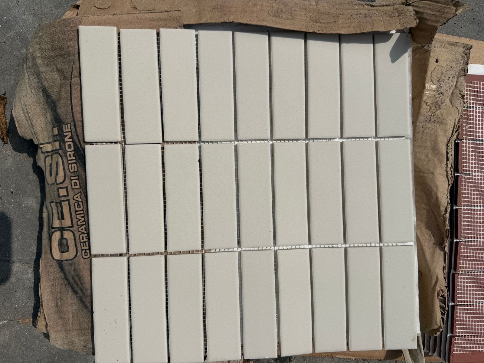Witte keramische wandtegels (Eliane Forma Branco), Doe-het-zelf en Verbouw, Tegels, Ophalen, Nieuw, Minder dan 20 cm, 20 tot 40 cm