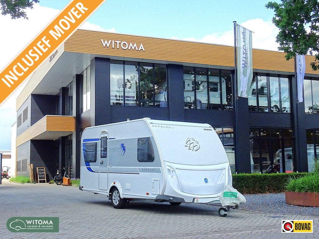 Knaus Sudwind 450 FU Mooi complete caravan, Caravans en Kamperen, Caravans, Rondzit, Bedrijf, Overige typen, Knaus