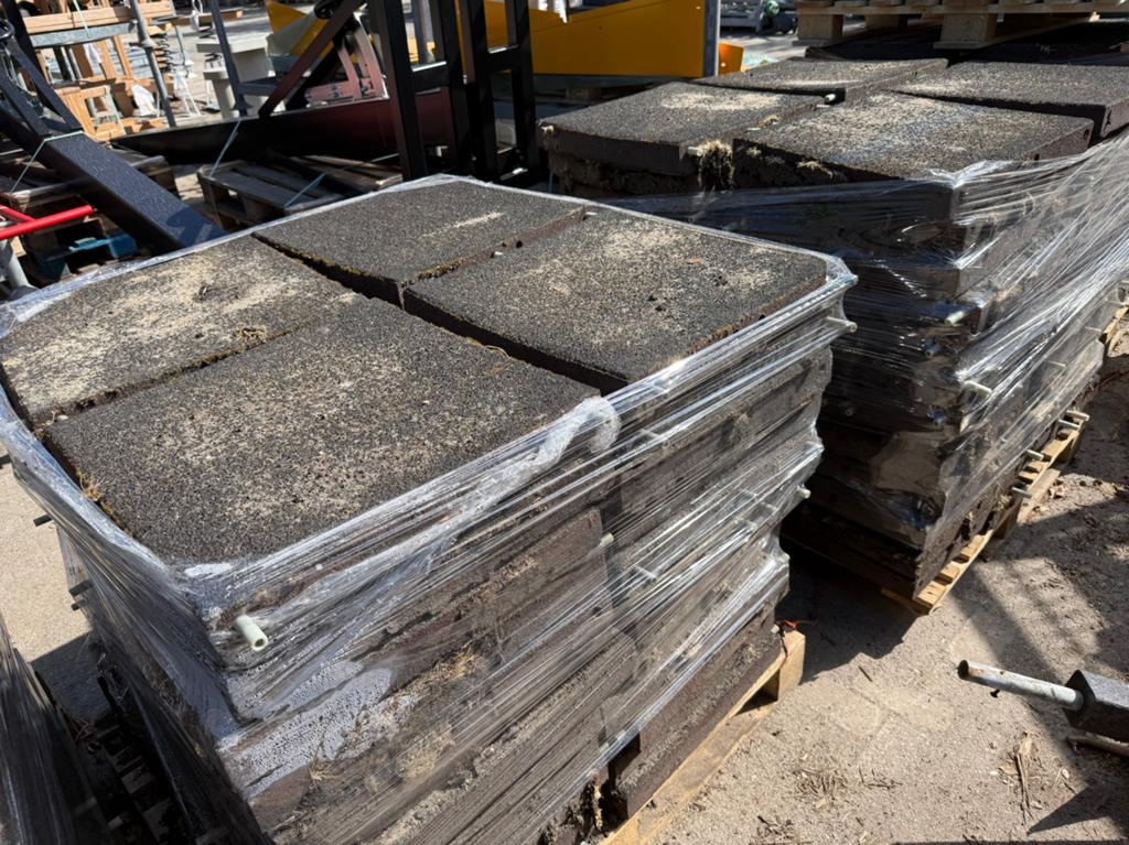 Rubberen tegels rubber tegel, Tuin en Terras, Ophalen of Verzenden, Rubber, Overige typen