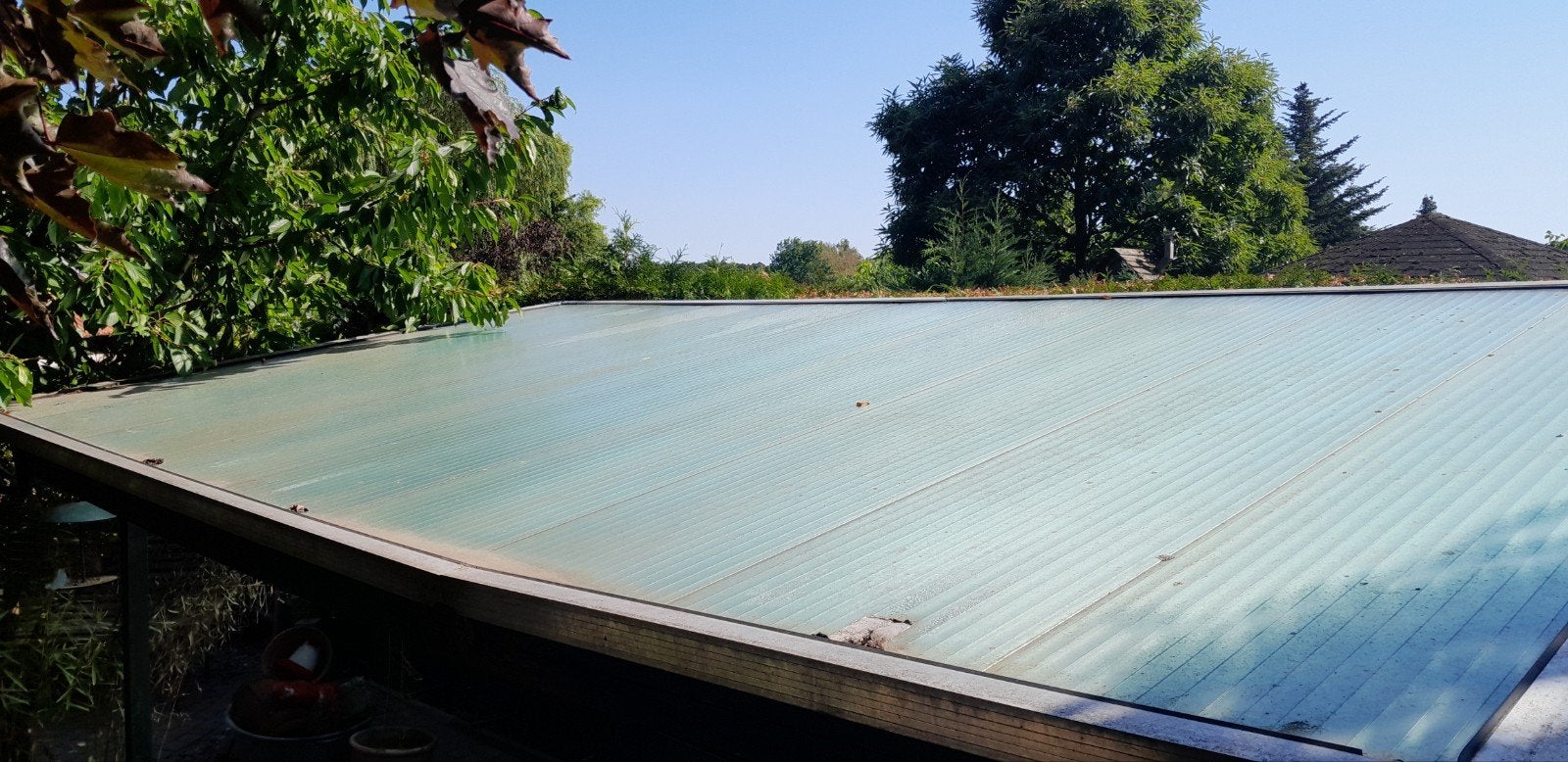 Dakplaten met omlijsting - 5.00m x 2.00m, 4cm dik, Ophalen, Gebruikt, Overige materialen, 20 tot 50 mm