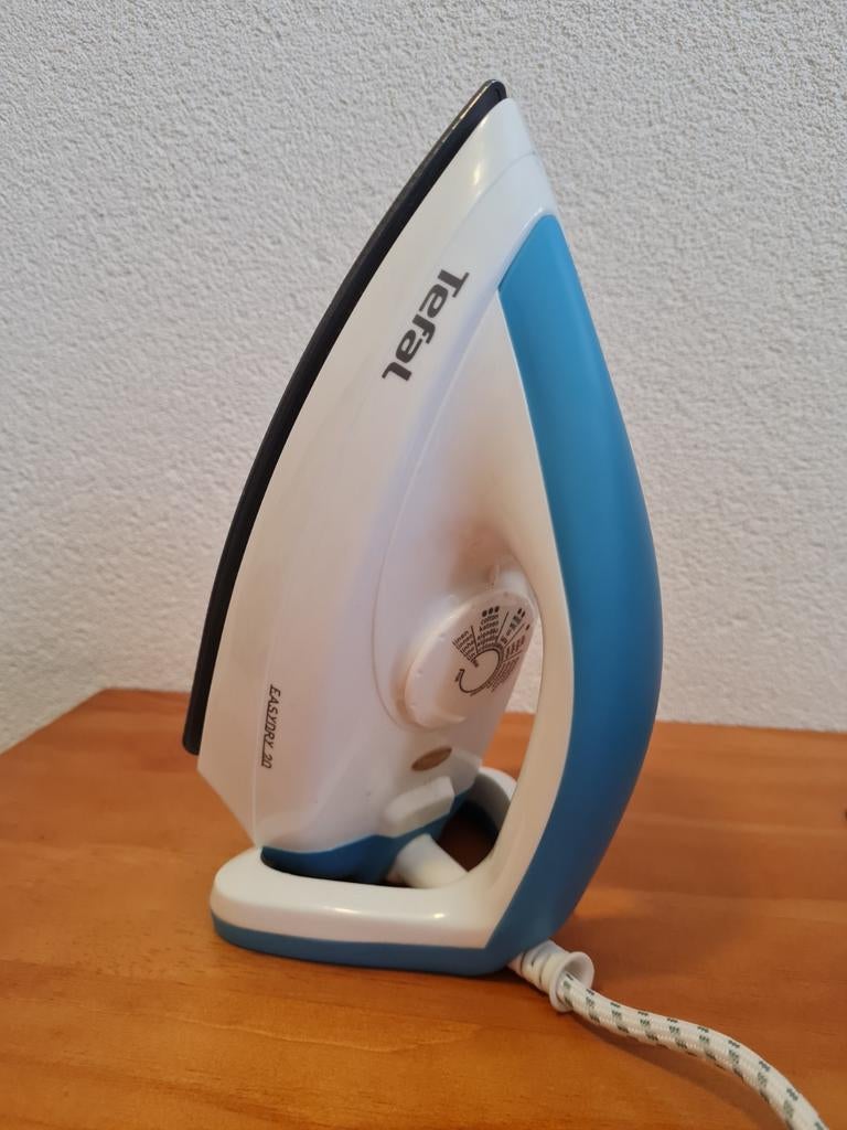 Tefal Strijkijzer - Wit/Blauw, Witgoed en Apparatuur, Ophalen of Verzenden, Gebruikt, Strijkijzer met snoer