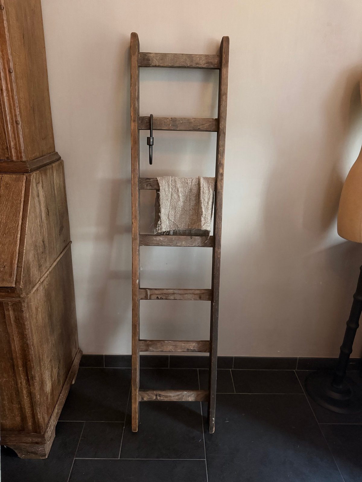 Franse Brocante Decoratieve Ladder, Ophalen