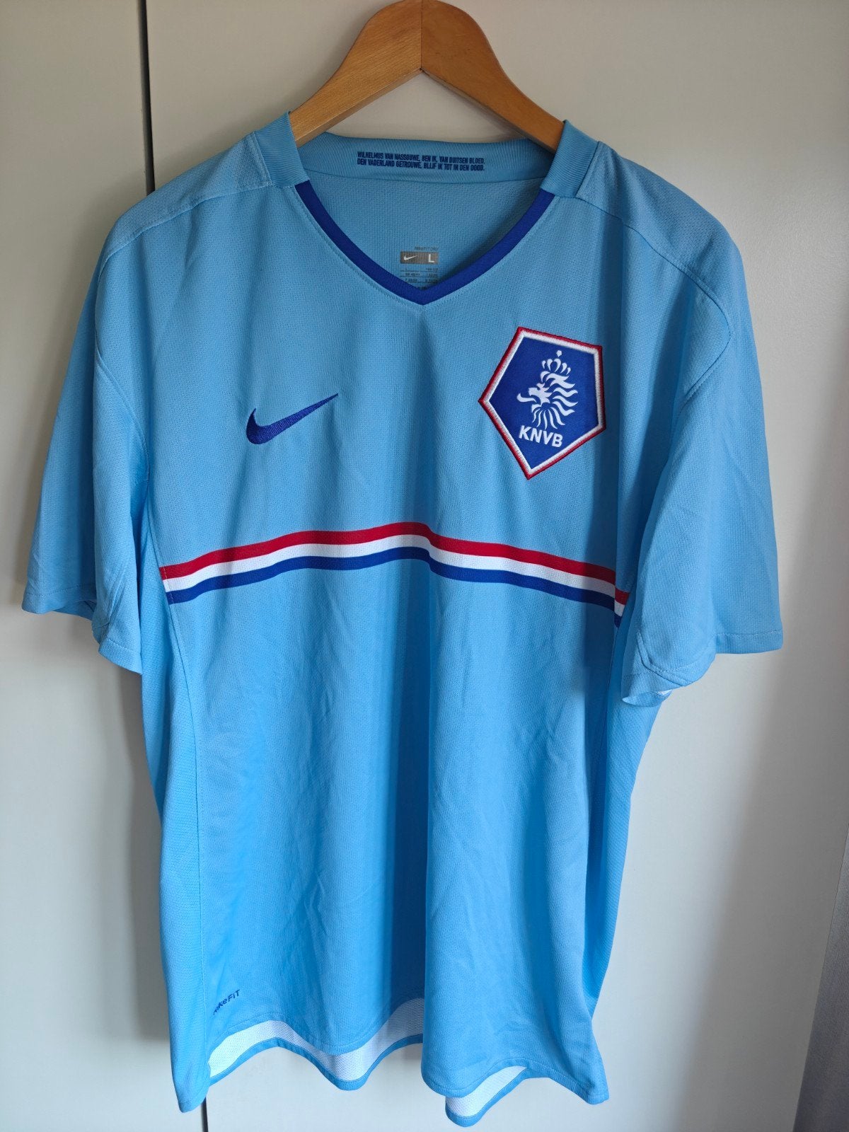 Origineel Nederlands Elftal Uitshirt EK 2008 Nike – Maat L, Verzamelen, Ophalen of Verzenden, Zo goed als nieuw, Overige binnenlandse clubs