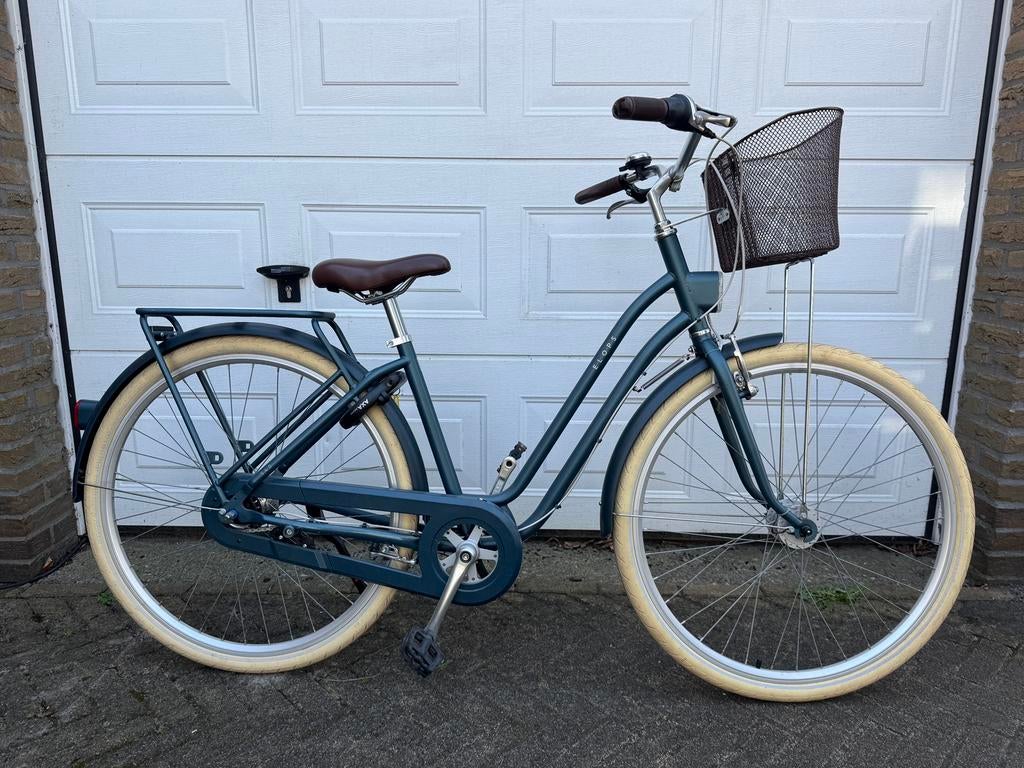 Decathlon Elops 540 damesfiets / meisjesfiets 7 versn. zgan, Mandje, Zo goed als nieuw, Minder dan 47 cm, Ophalen