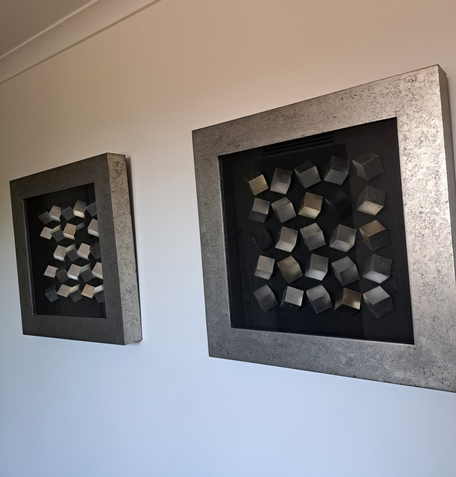 Wanddecoratie 2 stuks,, Ophalen, Met ophangsysteem, Schilderij, 60 cm