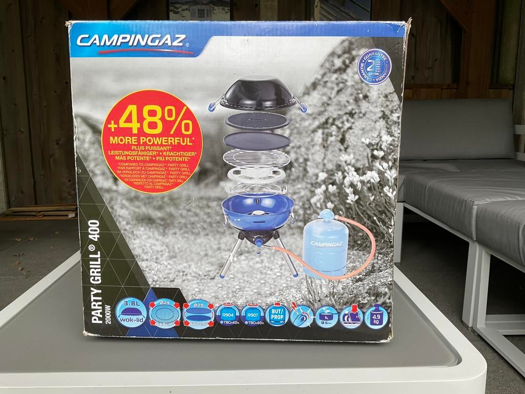 Campingaz Party Grill 400 - Draagbare Gasbarbecue, Ophalen of Verzenden, Zo goed als nieuw