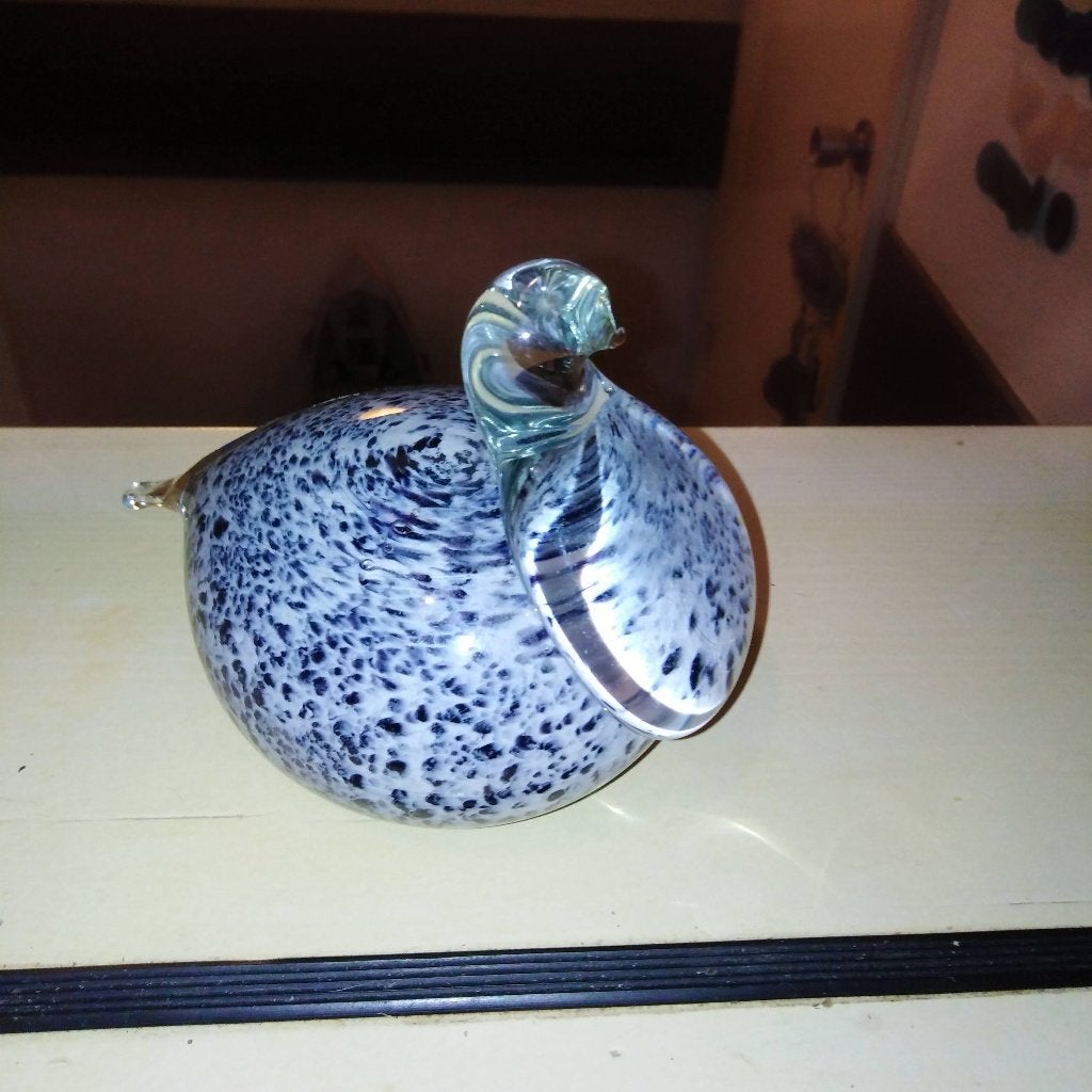 Glazen vogelfiguur uit de jaren 70 van Meri Lasi, Finland, Ophalen