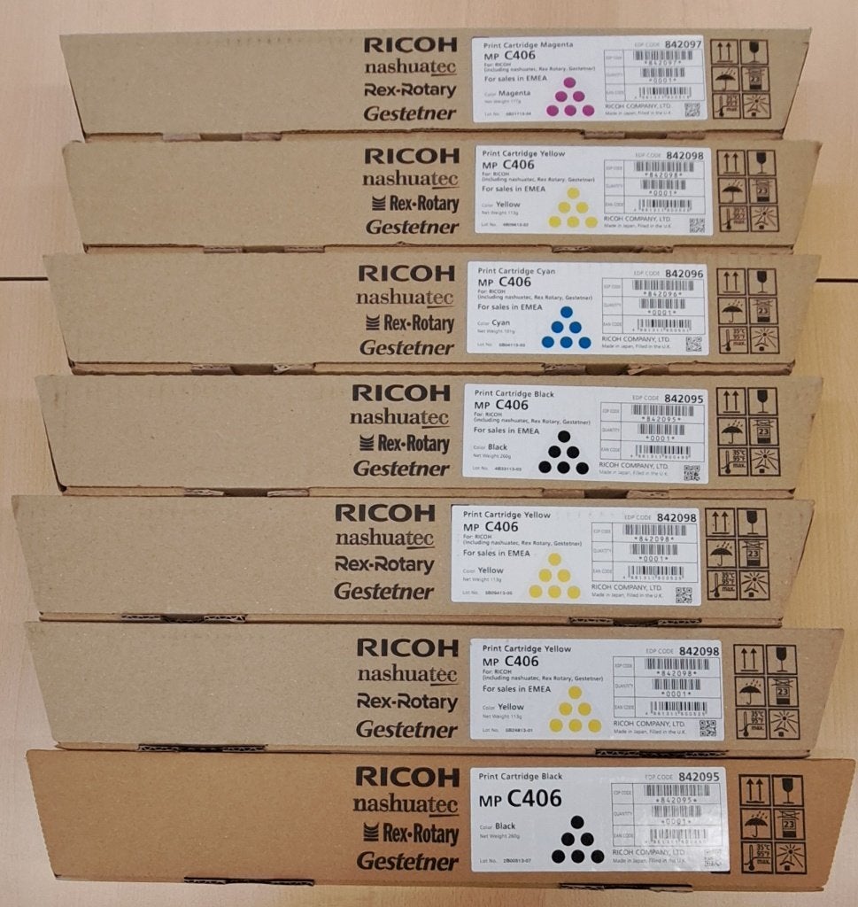 Ricoh MP C406 Toner Cartridges (Diverse Kleuren), Ophalen of Verzenden, Nieuw, Toner, Ricoh