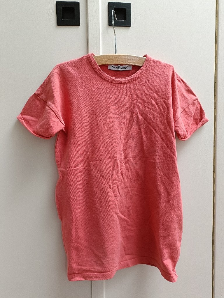 Leuk Mingo shirt met zakken koraal 110, Kinderen en Baby's, Kinderkleding | Maat 110, Gebruikt, Jongen of Meisje, Ophalen of Verzenden