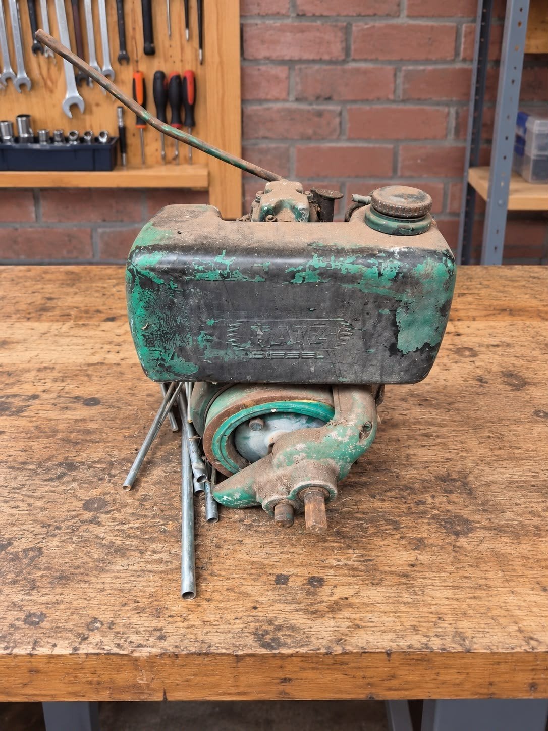 Hatz Diesel E 673 LNF Motor - Gebruikt, Doe-het-zelf en Verbouw, Ophalen