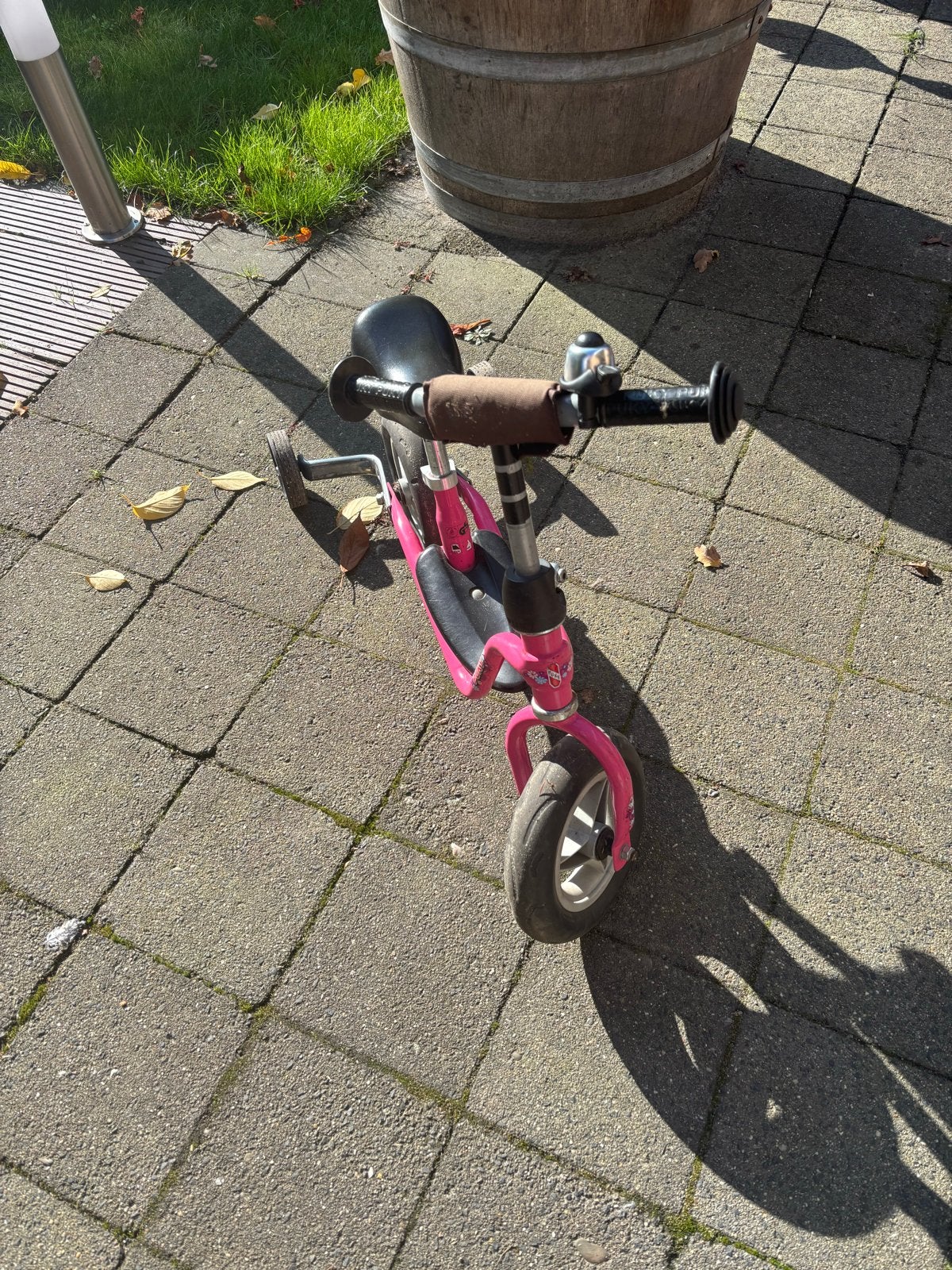 Roze Puky Loopfiets met Zijwieltjes voor Peuters, Ophalen of Verzenden, Gebruikt, Loopfiets