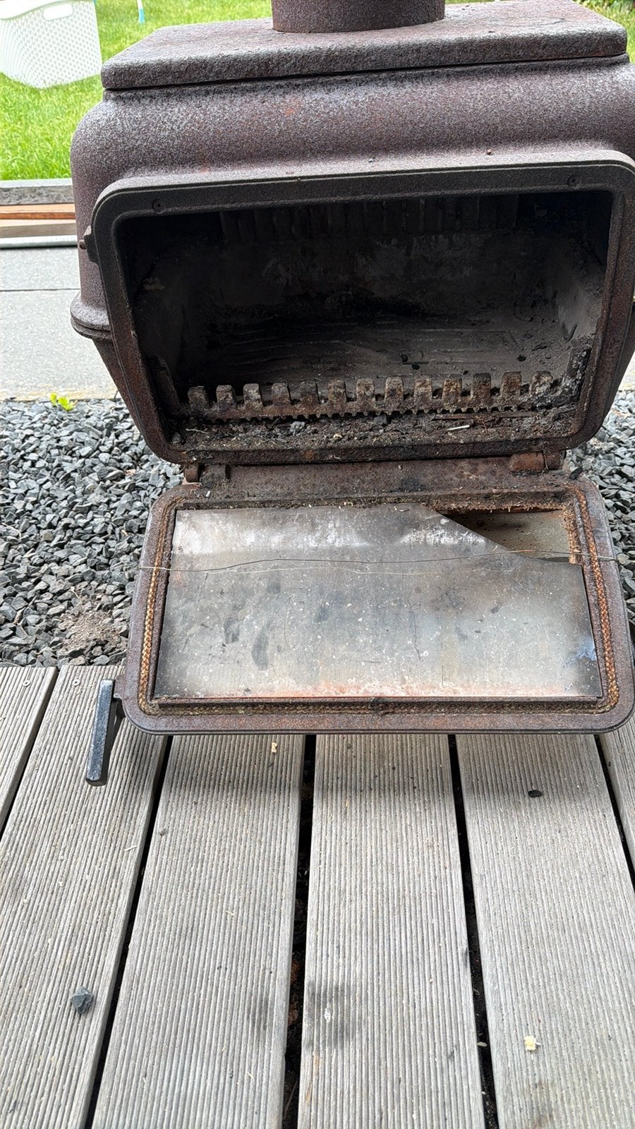 Houtkachel gietijzer, Tuin en Terras, Tuinhaarden, Ophalen, Gebruikt