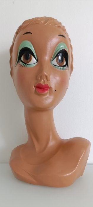 Twiggy mannequin hoofd Vintage, Ophalen of Verzenden