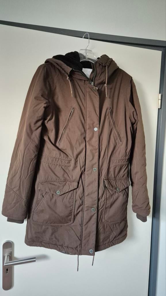 Elvine winterjas, donkergroen maat M, Kleding | Dames, Jassen | Winter, Zo goed als nieuw, Maat 38/40 (M), Groen, Ophalen of Verzenden