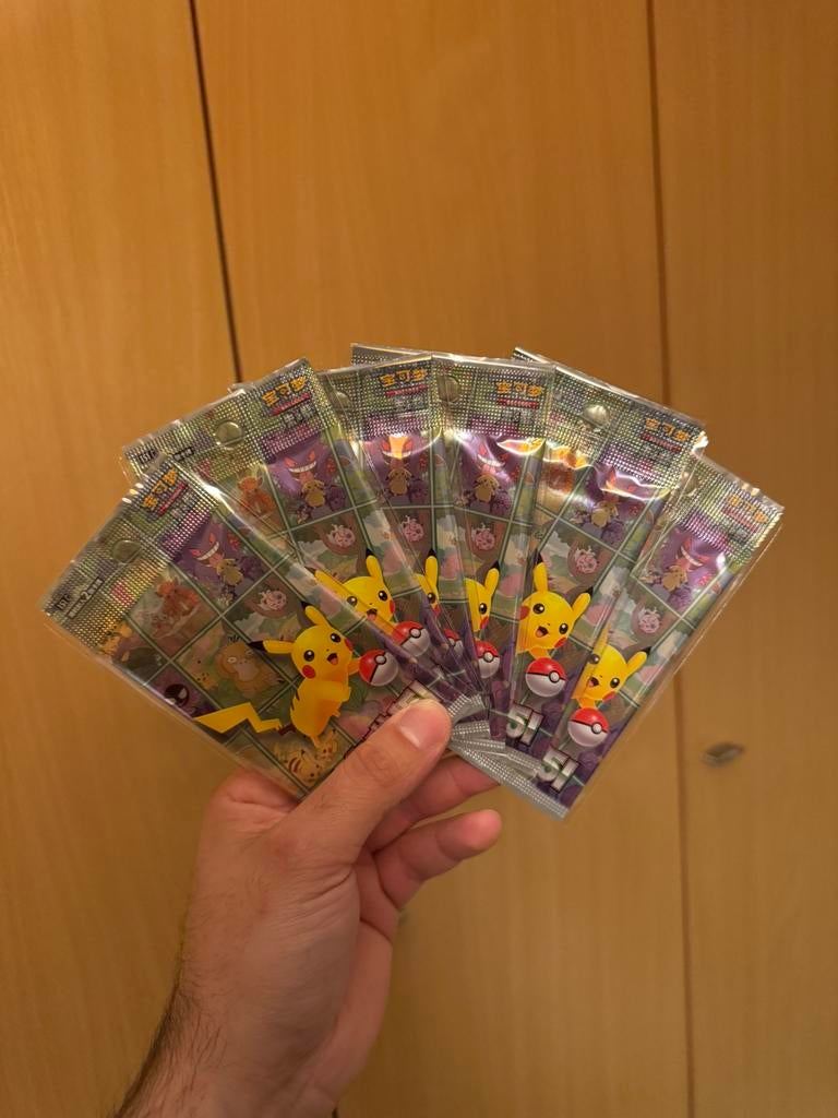 Pokémon - Chinese 151C Promo Pack (2 Card), Ophalen of Verzenden, Zo goed als nieuw, Booster, Foil