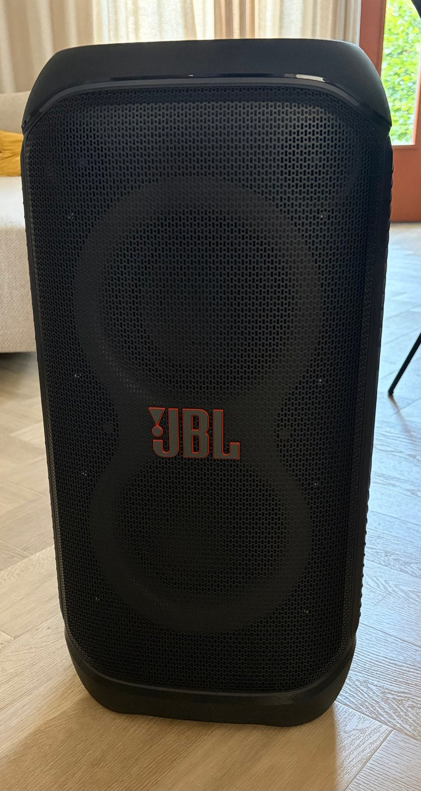 JBL PartyBox Stage 320 + 2 draadloze microfoons, JBL, Party speaker, Zo goed als nieuw, Bluetooth