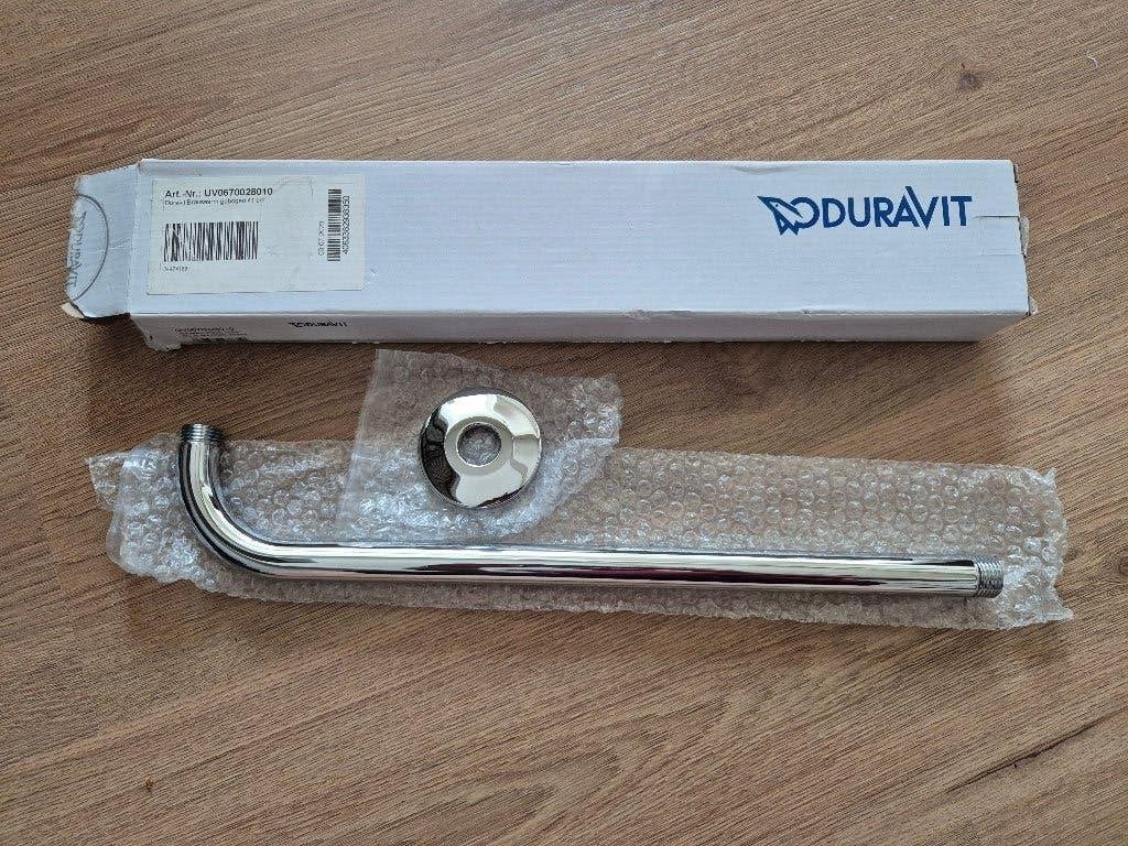 UV0670028010 Duravit Douchearm 41 cm Chroom - Nieuw in Doos, Huis en Inrichting, Badkamer | Badkamermeubels, Minder dan 50 cm