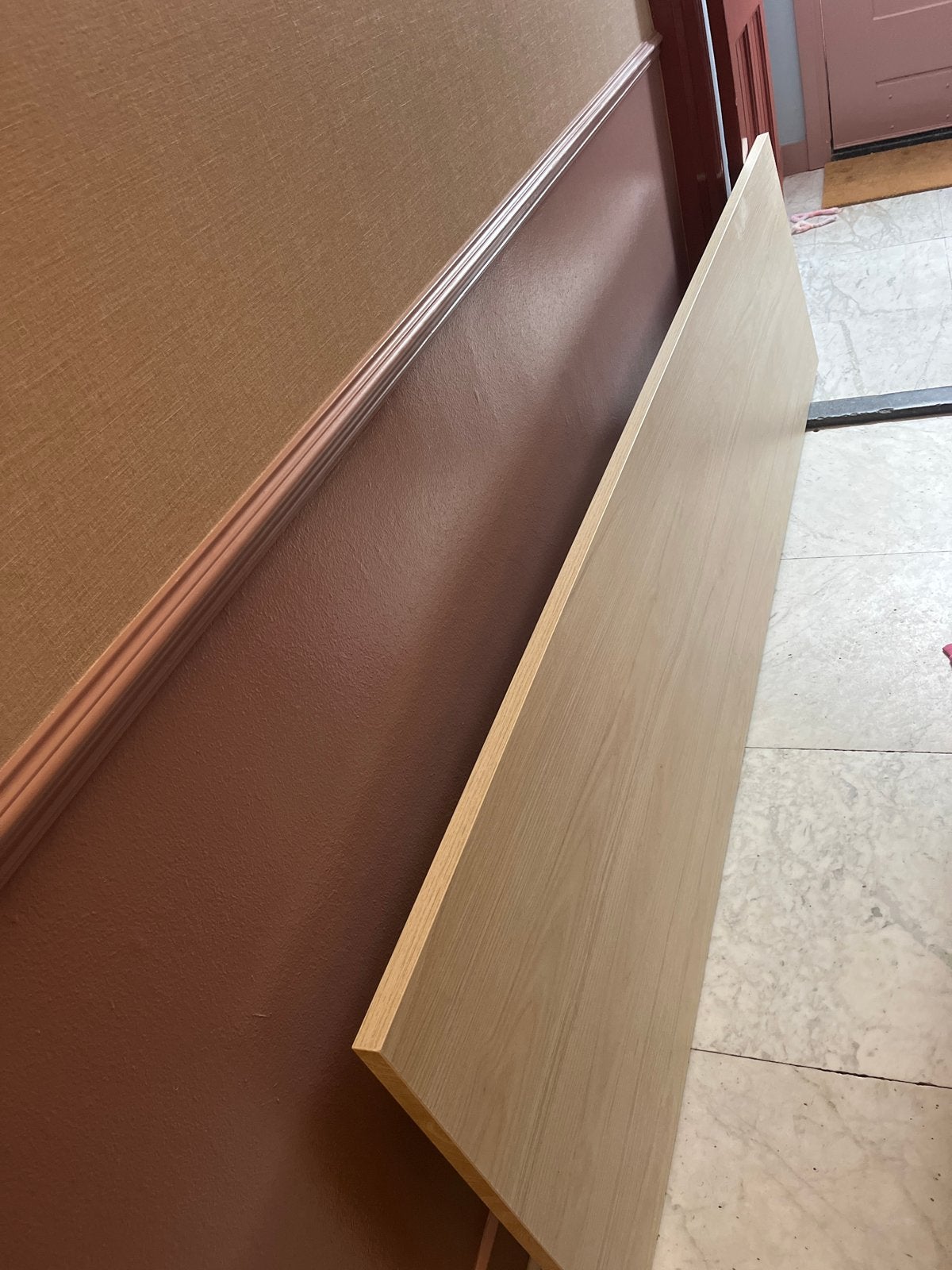 IKEA fineer werkblad 246x64 zo goed als nieuw, Ophalen, Zo goed als nieuw, Hout, IKEA
