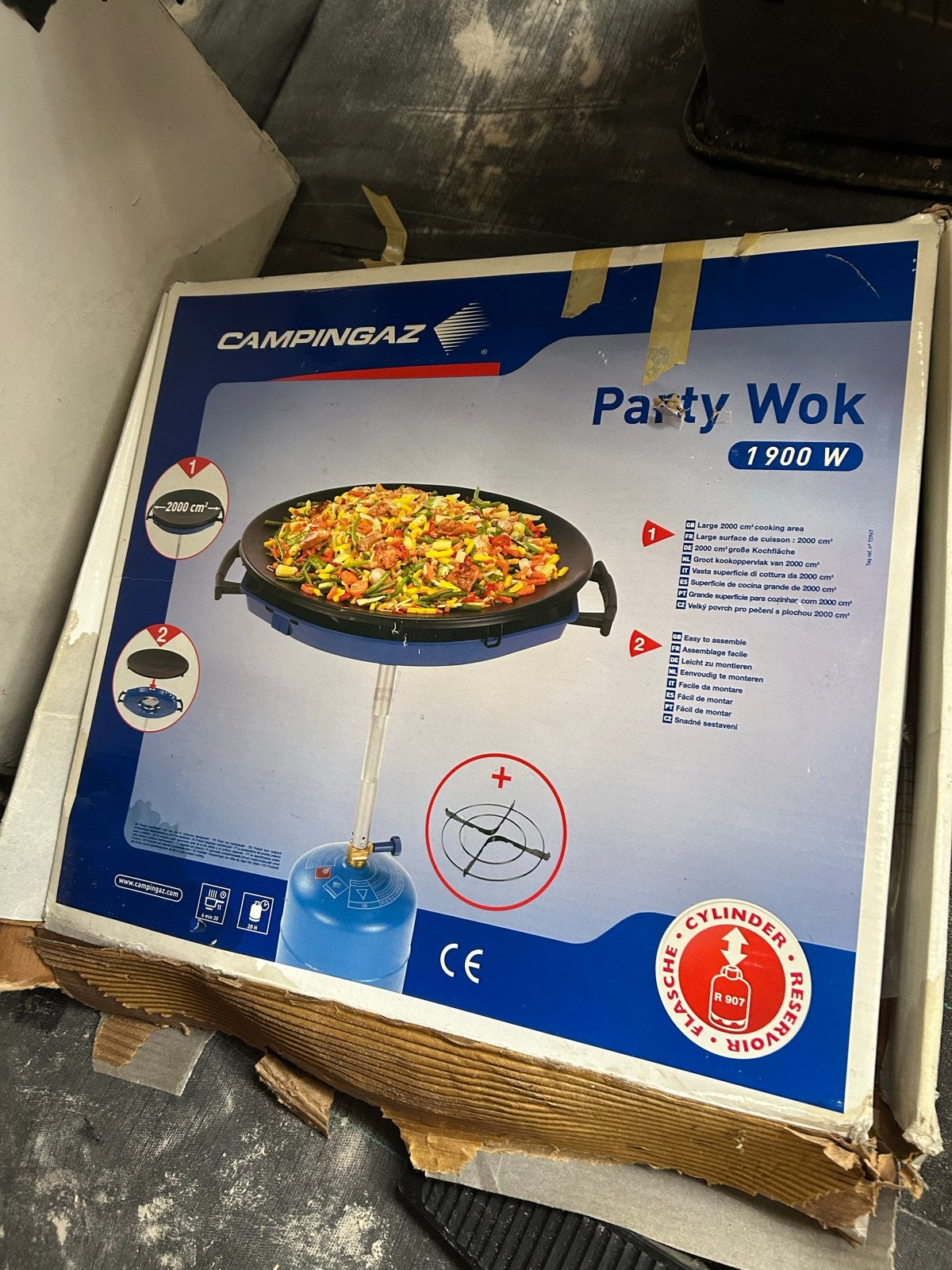 Campingaz Party Wok 1900W - Draagbare Gas Wokset, Ophalen of Verzenden, Nieuw