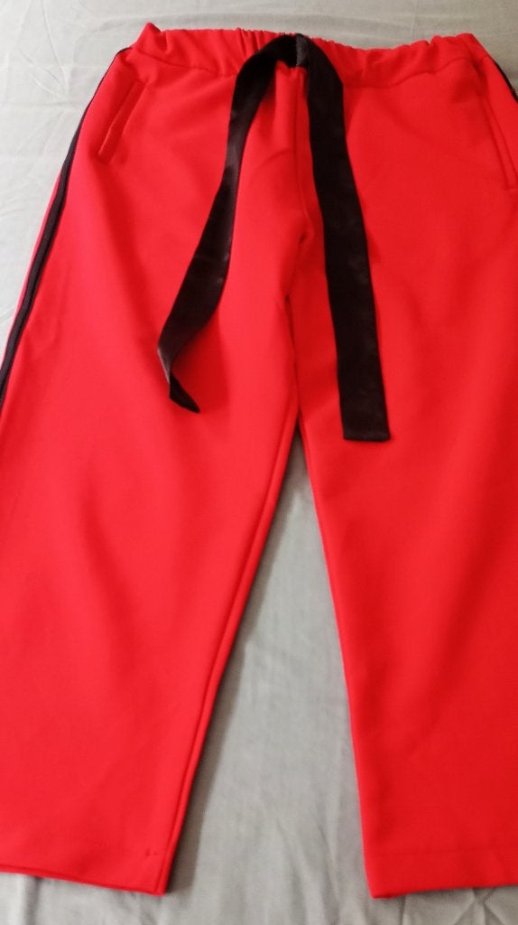 rode broek JCL met bies L nieuw, Kleding | Dames, Maat 46/48 (XL) of groter, Ophalen of Verzenden, Zo goed als nieuw, Lang