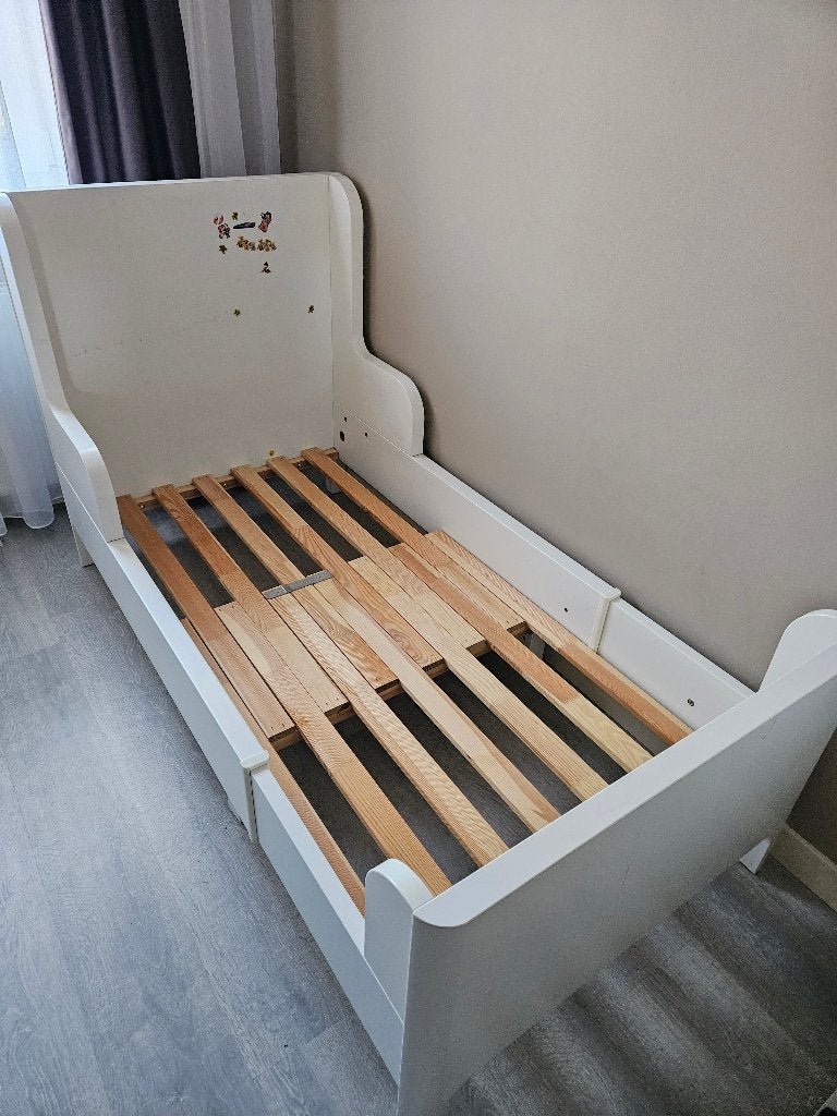 Meegroeibed, Kinderen en Baby's, Kinderkamer | Bedden, Ophalen, 70 tot 85 cm, Zo goed als nieuw, Lattenbodem
