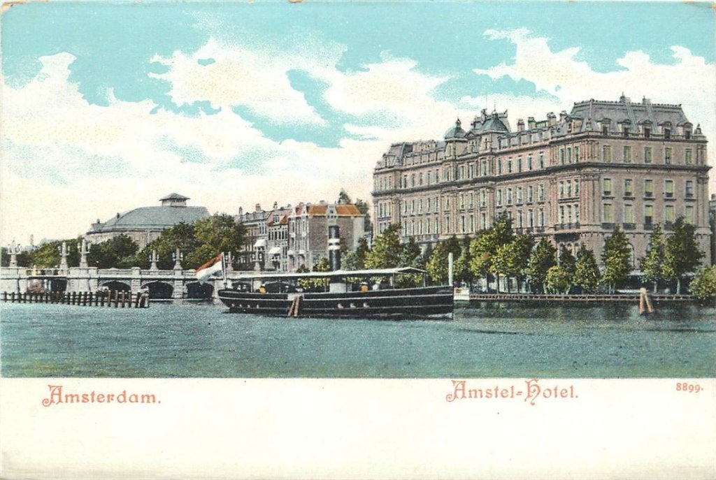379-107-027 Amsterdam Amstel Hotel, Verzamelen, Ophalen of Verzenden, Voor 1920, Noord-Holland