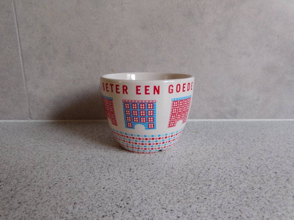 Mok 7x9 cm. Burendag Royal Raja Douwe Egberts, Huis en Inrichting, Keuken | Servies, Ophalen of Verzenden, Zo goed als nieuw, Overige stijlen