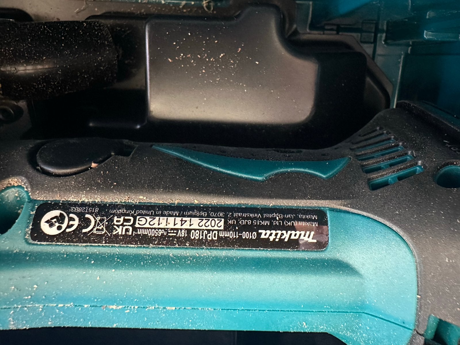 Makita DOJ180 Lamellenfrees met Systainer en Lamellen, Ophalen, Gebruikt, Accu, Lamellenfrees