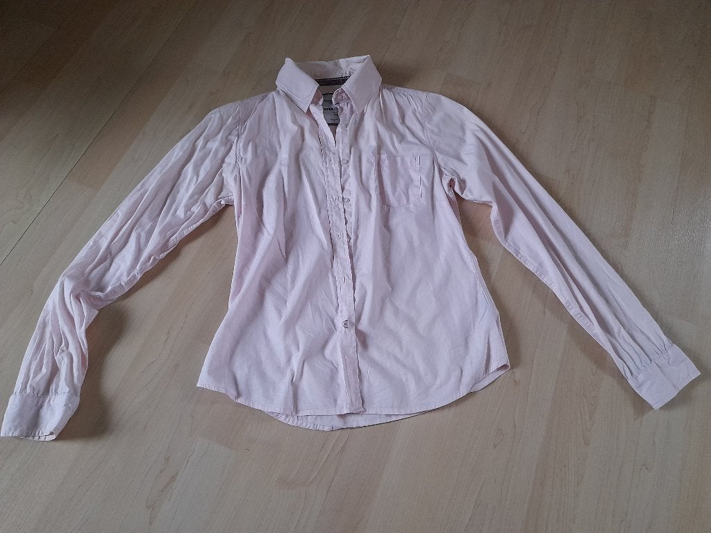 ROZE BLOUSE MET LANGE MOUW MAAT S, Kleding | Dames, Ophalen of Verzenden, Zo goed als nieuw, Maat 36 (S), Roze