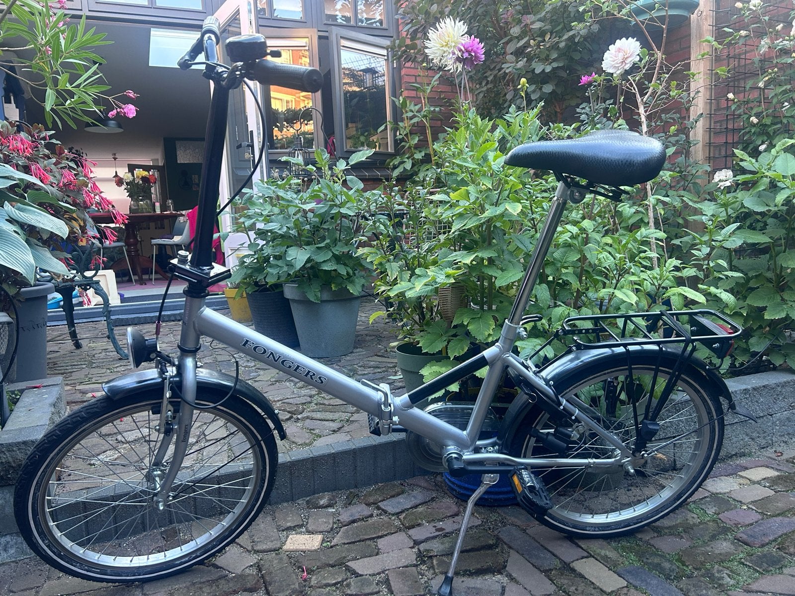 Fongers vouwfiets - Ideaal voor op de camping, 20 inch of meer, Gebruikt, Velgrem, Versnellingen