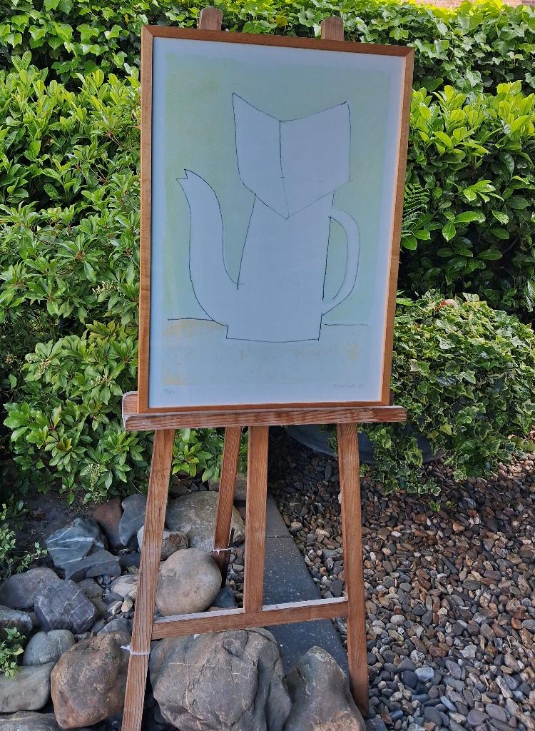 Klaas Gubbels, 'Kan'(groot en mooi gelijst), Antiek en Kunst, Ophalen of Verzenden